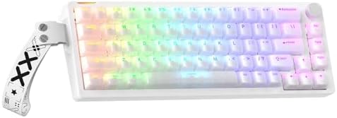 68% Wired Gaming Keyboard with Volume Knob, RGB Backlit, Mechanic...