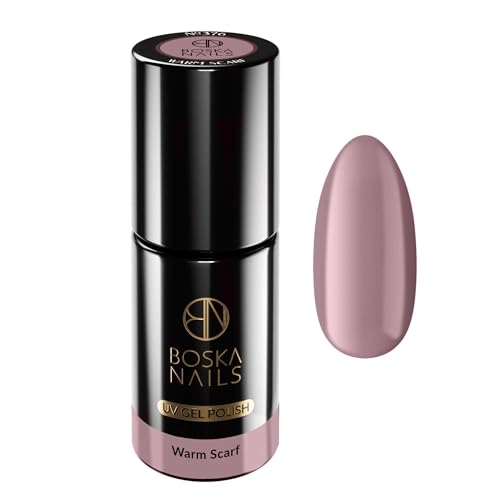 Boska Nails Hybridlack Good Day Warm Scarf Nº 376 Boska Nails 6 ml Esmalte en Gel UV para Diseño de Uñas Gel de Color Resistente a los Arañazos y de Larga Duración