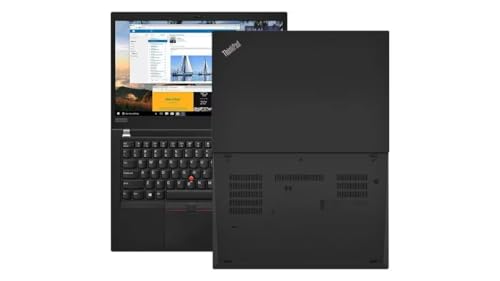 Lenovo Thinkpad T490 laptop biznesowy, 14 cali FHD, Intel Core i7-8665U, 16 GB RAM, 256 GB SSD, klawiatura US QWERTY, Windows 11 Pro (odnowiony)