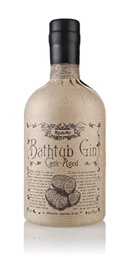 Bathtub Gin Cask-Aged, 50cl - Double-Infused 43.3% ABV Craft Gin with Orange Blossom, Cardamom and Cinnamon Notes - Hand-Crafted British Gin for the Ultimate Gin and Tonic