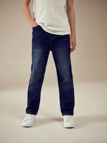 NEXT Jungen Jersey-Jeans im Loose Fit Indigoblau 110