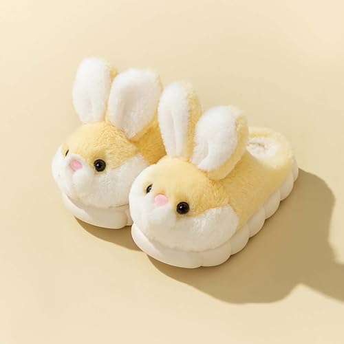 Toddler Bunny Slippers Kids Cute Animal Cartoon Fuzzy Shoes Girls Boys Warm Fleece Winter Household Slippers2