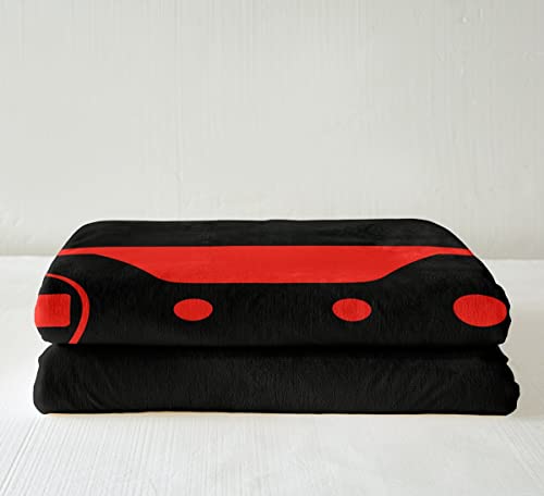 Erosebridal Gamepad Plush Bed Blanket, Teens Video Games Sherpa Blanket Baby Size, Modern Gamer Action Buttons Throw Blanket For Kids Boys Girls Youth, Joystick Player Gaming Fleece Throw, Black Red #TOP2