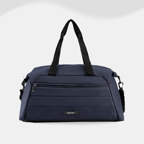 Image of Assembly Premium Duffle Bag for Men and Women | Large Weekender Bag (45 Liters) | with Attachable Shoulder Strap Cabin Bag | Blue | Float