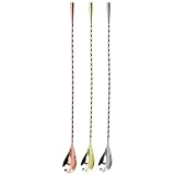 Cuillère à thé glacé : fabrication artisanale avec un polissage fin, ces cuillères à mélanger sont sans bavures, sûres au toucher, cuillères à condiments