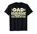 Dad Man Who Has Everything Hair Funny Fathers Day Papa Daddy T-Shirt