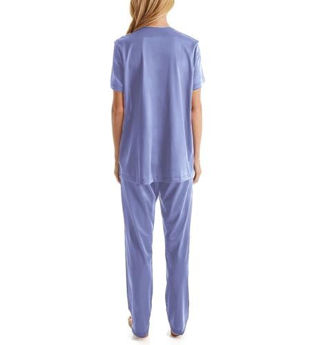 Image of Exquisite Form 90107 Women's Nylon Tricot Short Sleeve Matching Pajama Set