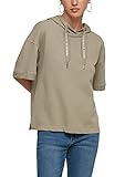 Casual s.Oliver Damen Kurzarm-Sweatshirt mit Wording-Detail summer khaki 38
