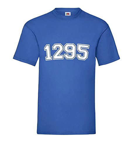 T-shirt bleu roi pour homme en grande taille XXXL - Modèle 1295
