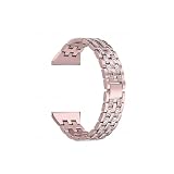 Correa de reloj de metal de 20 mm apta for Garmin vivomove sport/HR sport/Venu 2plus Smartband Correa de diamante apta for pulsera de música for Garmin...