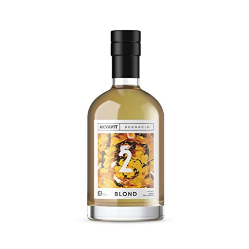 Bornholm Spirit, „Blond Gylden Akvavit“, goldener Bio-Aquavit aus Dänemark, 0,5 L, 40% Vol.