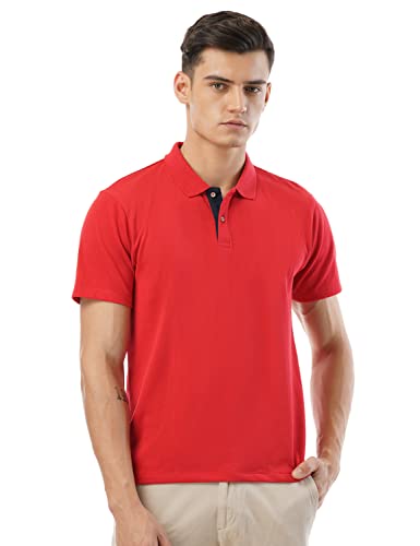 Image of FYLTR Men's Casual Polo T-Shirt with Contrast Placket | Polo - T-Shirt for Man | T-Shirt for Men