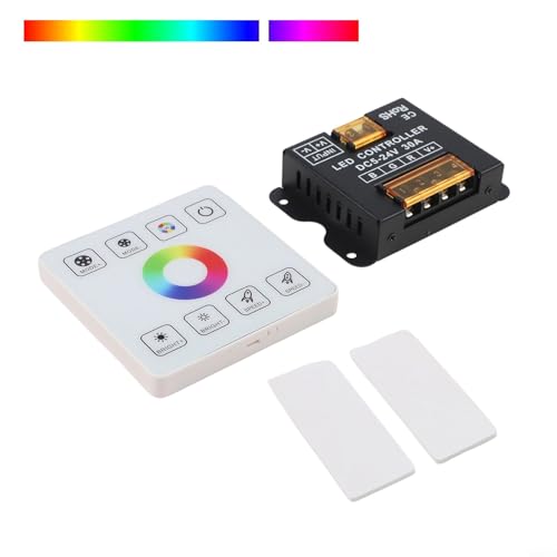 Controlador LED CC para ambiente de hogar con panel táctil y mando a distancia RF 8
