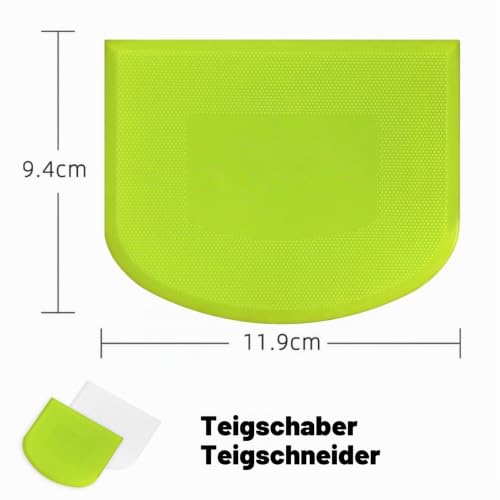 Foto von 2 Stück Teigschaber,Teigkarte,Lebensmittelsicherer PE-Kunststoff