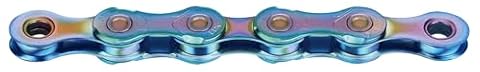 Łańcuch rowerowy, KMC X11 AURORA BLUE WAXED, 1/2" x 11/128", 118 ogniw, 11-krotny, powlekany irydem, metaliczny niebieski