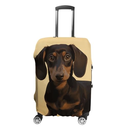 Housse de valise teckel élastique idéale pour vos vacances et week-ends