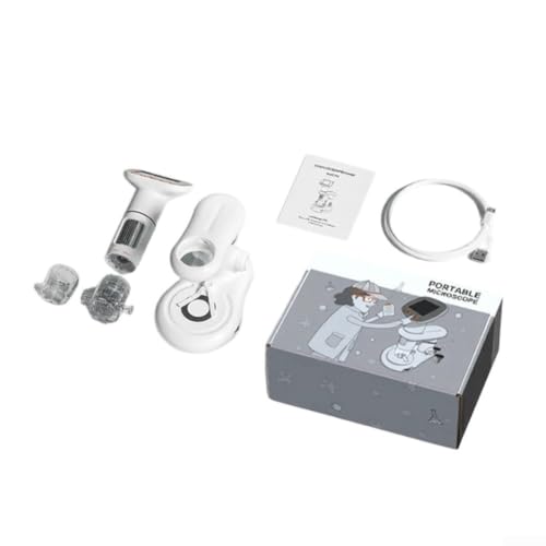 Microscopio digital portátil con aumento 50x-1000x recargable por USB para vídeo HD