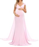 ZIUMUDY Maternity Fitted Gown...