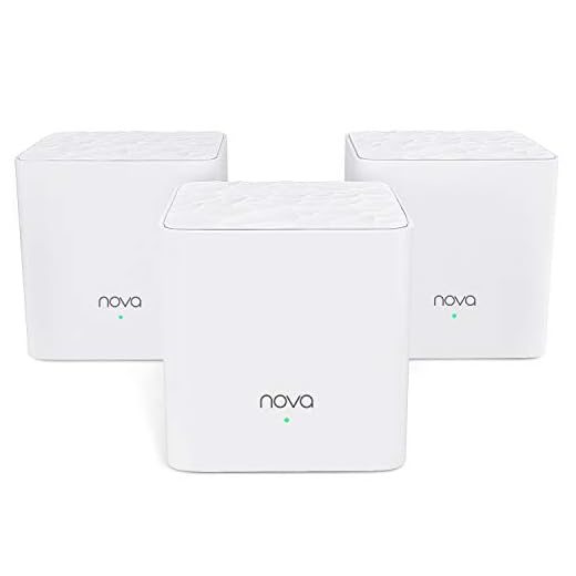 Tenda NOVA MW3 Mesh Router Sistema WiFi de Red en Malla (AC1200, 2.4GHz +5 GHz,Plug and Play, Mu-MIMO,Fast Ethernet 10/100,Funciona con Alexa sustituye tu Repetidor Extensor de Red Tradicional)Pack 3