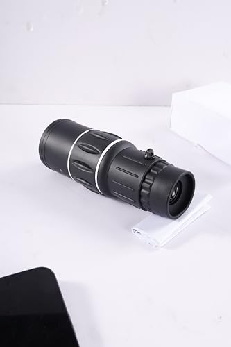 High Powered Monocular 12×52 – HD BAK4 Prism Waterproof for Men Women, Hunting Hiking Travel (Black)