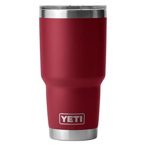 Image of YETI Rambler 30 oz Tumbler, Stainless Steel, Vacuum Insulated with MagSlider Lid, Harvest Red