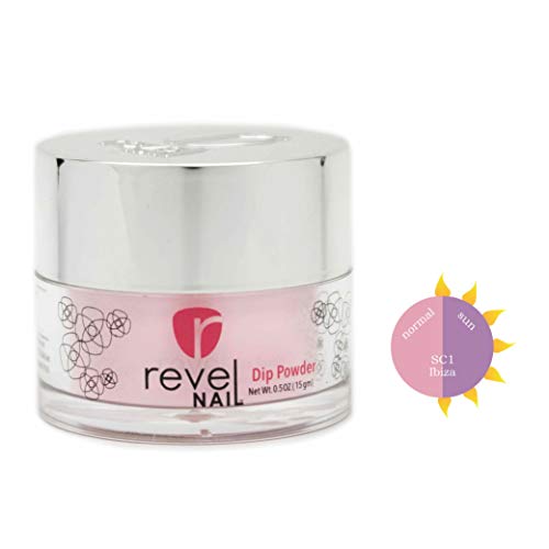 Revel Nail Dip Powder | for Manicures | Nail Polish Alternative | Non-Toxic & Odor-Free | Crack & Chip Resistant | Can Last Up to 8 Weeks | 2 oz Jar | Sun Colors | (Ibiza, 2oz)