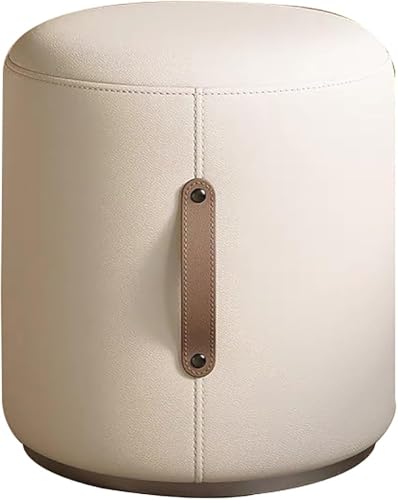 Taburete cilíndrico de sofá y reposapiés portátil para salón 7