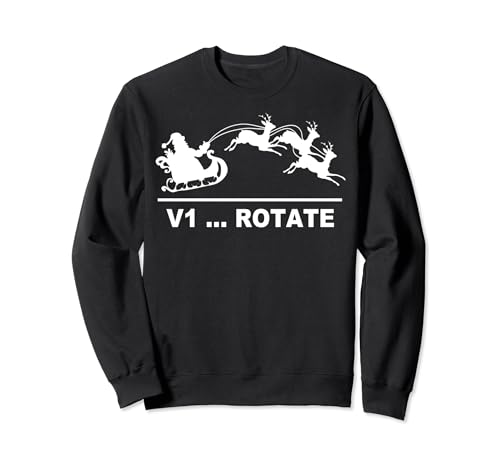 Camiseta Santa Claus Take Off Sled Pilot Christmas V1 Rotate Sudadera