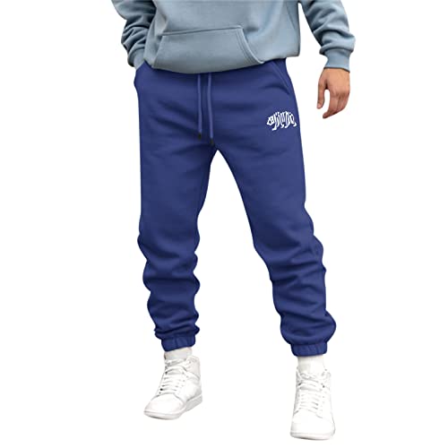 Produktfoto von Trainingshosen Männer Herren Herbst und Winter High Street Mode Freizeit lose Sport Laufhose Pullover Hosen Hose Herren&hellip;