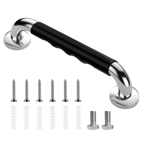 yotutun Asideros para personas mayores, 30 cm, mango de ducha de acero inoxidable 304, antideslizante, mango de seguridad para aseo, baño, cocina, escaleras
