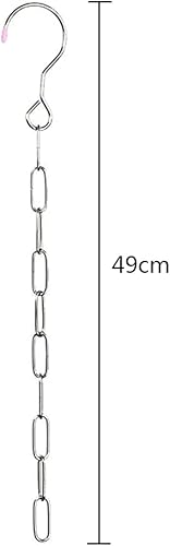 Miniatura 2 de 6 cadenas para colgar ropa de acero inoxidable para ahorrar espacio, organizador de armario para ahorrar espacio, perchas multicapa, cadenas para