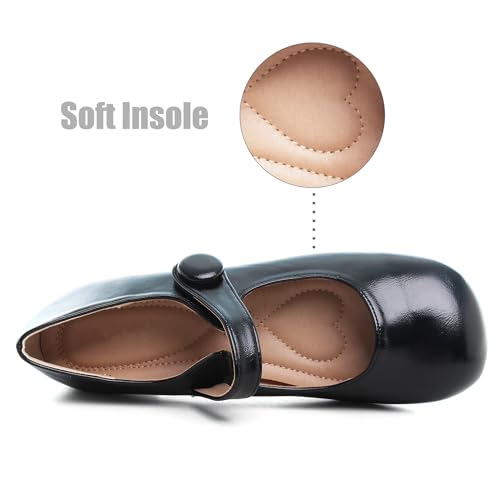 Dear Time Women's Round Toe Mary Jane Flats Cute Lolita Ballets Soft Cushion Flats for Girls4