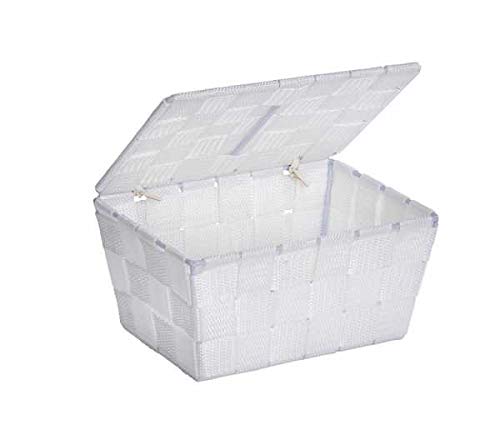 Wenko Adria 22077100 Storage Basket White Plastic 28 x 28 x 18 cm
