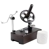 Knitline Automatic Yarn Ball Wool Winder Tension Controller, Rotary Motor (Smooth Acceleration/Deceleration) Attached- Quiet Machine Sound, Antique/High-End Design