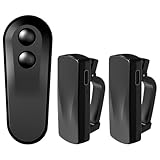 Kindle Paperwhite Oasis Kobo eReaders カメラ カムコーダー リモコン用 ページめくりクリッカー iPadタブレット用 小説を読む リストストラップ収納バッグ付き (グラファイトブラック)