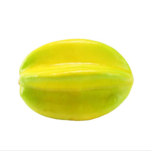 Zzooi 3PCS Artificial High Simulation Starfruit Fake Carambola Faux Averrhoa Carambola