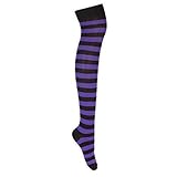 Viele Farben erhältlich adam & eesa Damen Über Kniestrümpfe Argyle Cosplay Strümpfe Cheerleader Streifen Socken - EU 35-41