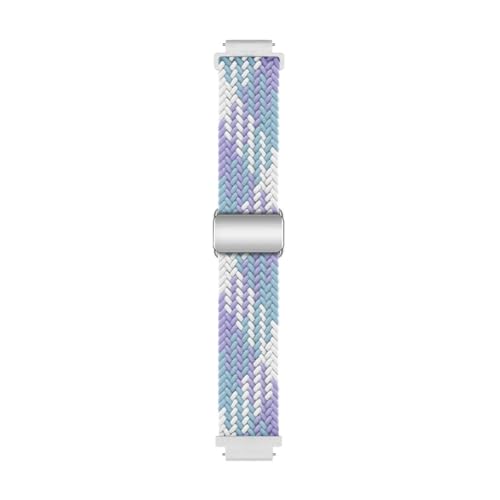 [SRMVRNKNNK] ���C�o�b�N���X�|�[�c�X�g���b�v Fit For Huawei Watch GT 5 41mm�ɓK�� ���߉\�ȕ҂ݍ��݃��[�v���X�g�o���h(Blue Purple,18mm)