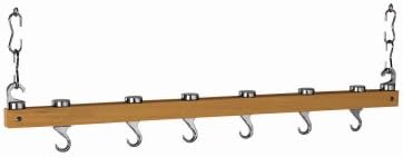 Concept Housewares Hanging Pot Rack, 36 inch, Natural