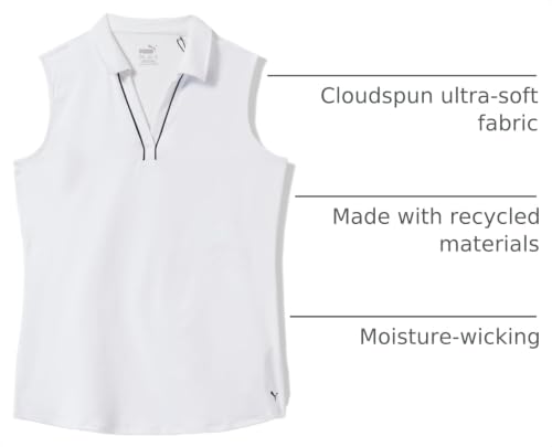 Image of Puma Girls' Cloudspun Piped Sl Polo