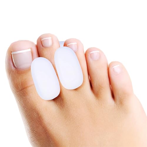 feifanshop 4x Zehentrenner Silikon-Entlasten Sie Ballen, Silikon Zehen Abstandhalter für überlappende Zehen