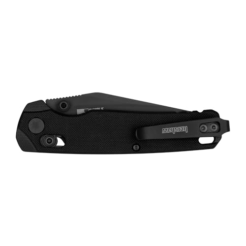 Image of Kershaw Bel Air Clip Point Folding Pocket Knife, Magnacut Blade Steel, Black G10 Handle, Pocketclip, Made in the USA