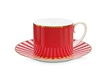 PIP STUDIO 51004120 Love Birds Espressotasse mit Untertasse 125 ml (1 Stück)