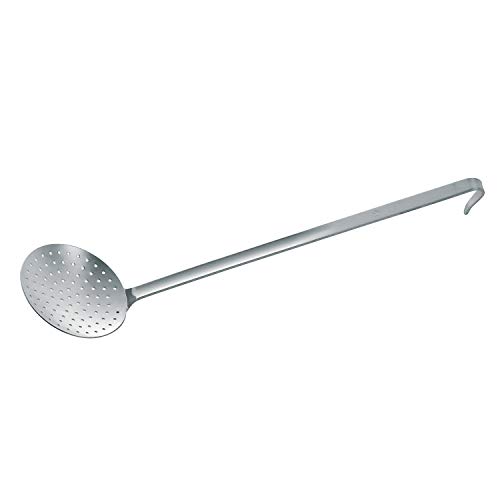 Piazza - Schiumarola in Acciaio Inox da Cucina (Diametro 10cm) con Comodo e Pratico Manico. Mestolo per Friggere Cibo e Scolapasta, Spaghetti, Noodles, Verdure