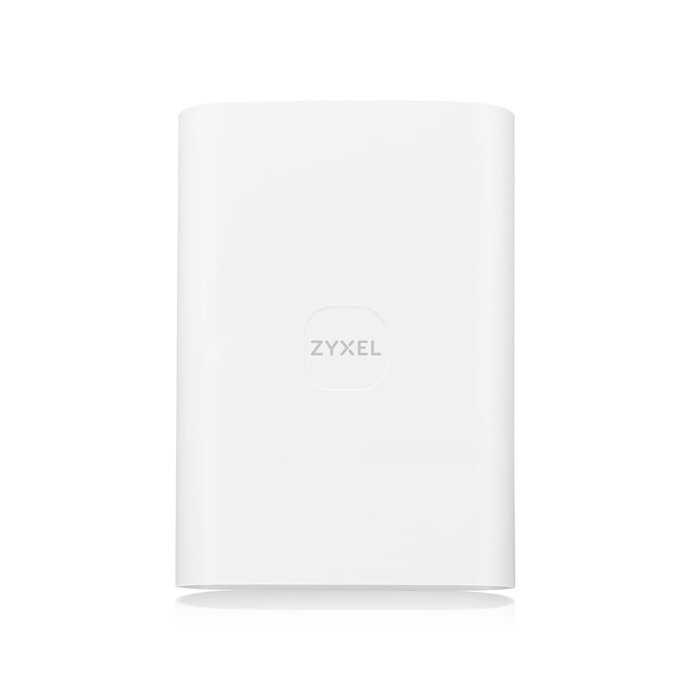 Zyxel 5G Router Outdoor IP55 Protection | 7 Gbps High Speed | 2.5GbE PoE LAN | Nebula Cloud Managed | Desk, Wall, Window or Pole Mount | Weather Resistant [FWA70]