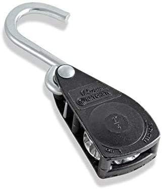 Rope Ratchet 1/4" Tie Down Pulley Hanger, Heavy Duty Locking Mechanism, Tightener for Shade Sails, Hammocks, Canopy Anchoring, Garden Hoisting, Outdoor Use, 150 lbs Capacity - No Rope Included - Image 7