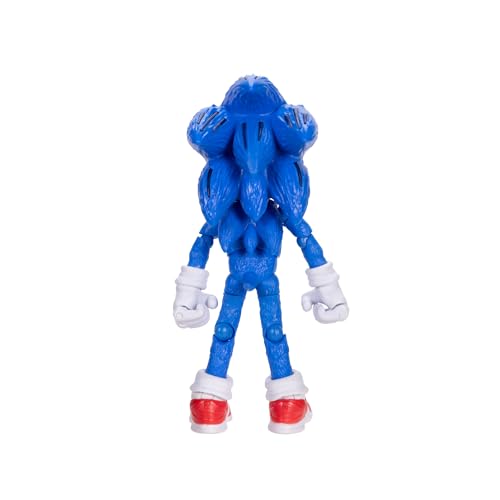 Sonic The Hedgehog Sonic 3 Movie Sonic with Emerald Accessory Toy Figure by Jakks Pacific, Stands 5” / 13 cm Tall - Image 4