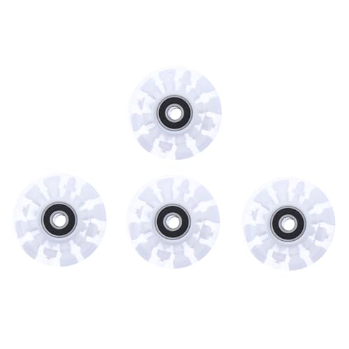 HANABASS 4pcs Led Roller Skate Wheels Flashing Skating Wheels for Roller Skates Accessories
