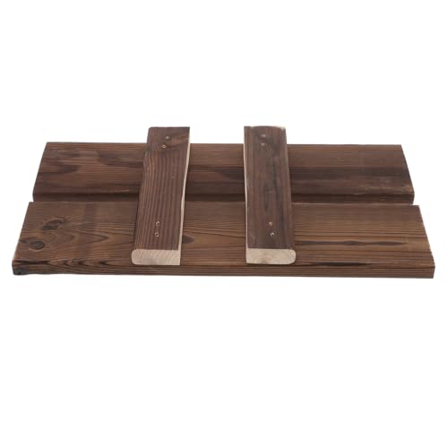 JUMPLAWN 4Stücke Vintage Holz Aquarium Dekoration Board Teiliges für DIY Wasserspiele Anpassbare Kombiniert mit Keramiktöpfen und Statuen Einzigartige für Fischtanks