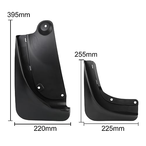 Guardabarros para Tesla Model Y: kit de 4 piezas con protector trasero 2